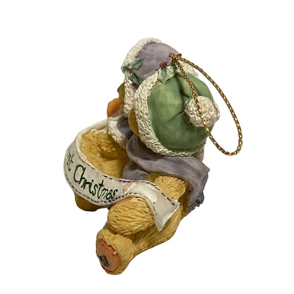 Cherished Teddies Our First Christmas Bear Ornament Priscilla Hillman Enesco - Picture 3 of 5